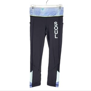 LULULEMON Pace Rival Crop 22” Legging Wind Chill White Soul Cycle